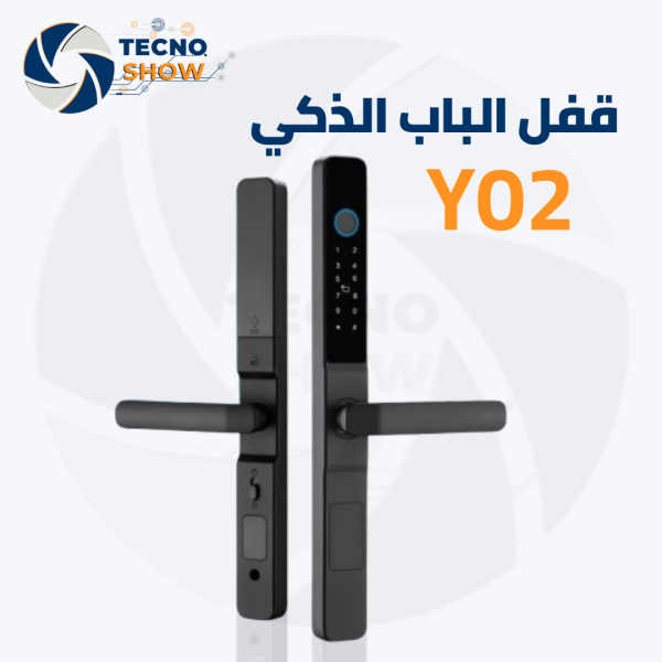 قفل باب خارجي ذكي Y02 مع ميزة الفتح بالبصمة